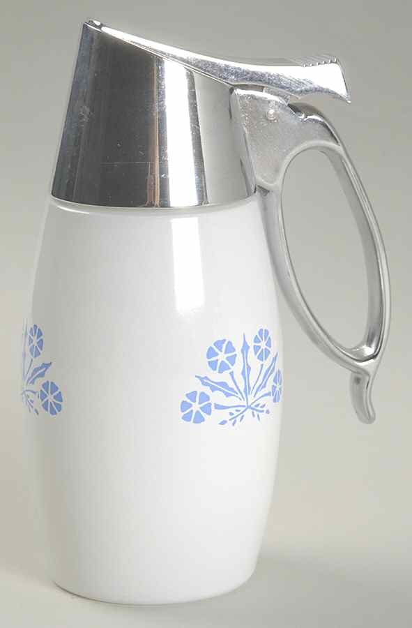 Cornflower Blue Syrup with Metal Lid by Corning Corelle-1