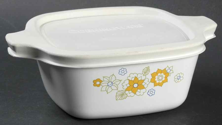 Floral Bouquet (Corelle) Petite Pan & Lid by Corning Corelle-1