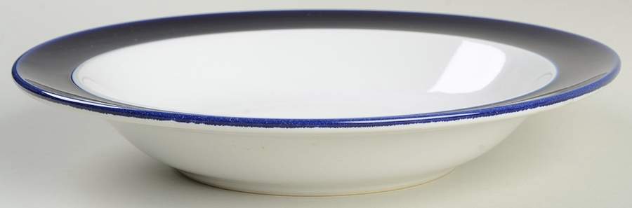 Duo Blue Rim Soup Bowl by Corning Corelle-1