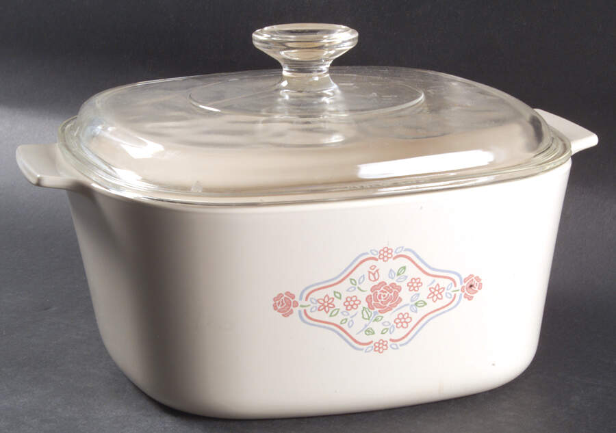English Breakfast (Corelle) 3 Quart Square Casserole with Lid by Corning Corelle-1