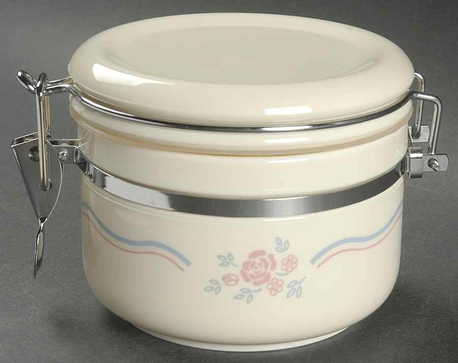 English Breakfast (Corelle) Mini Acrylic Storage Jar & Lid by Corning Corelle-1