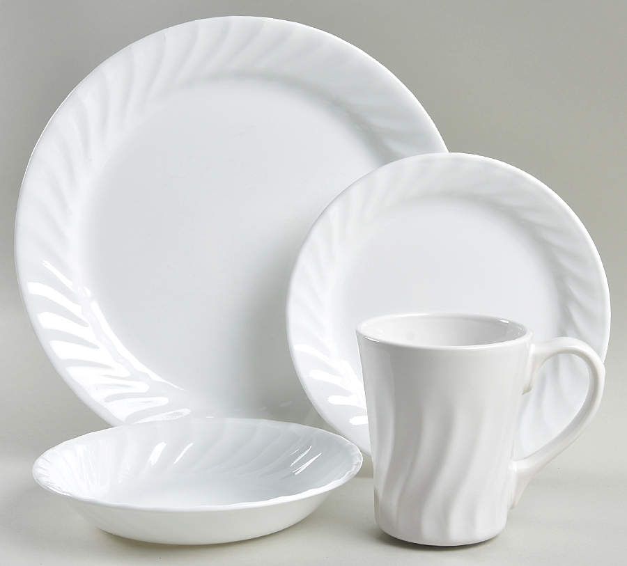 Enhancements 4 Piece Place Setting by Corning Corelle-1