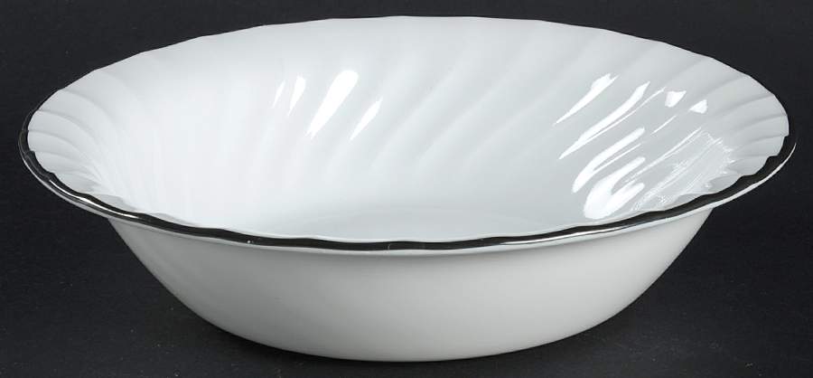 Enhancements (Black Trim, Corelle) Soup/Cereal Bowl by Corning Corelle-1