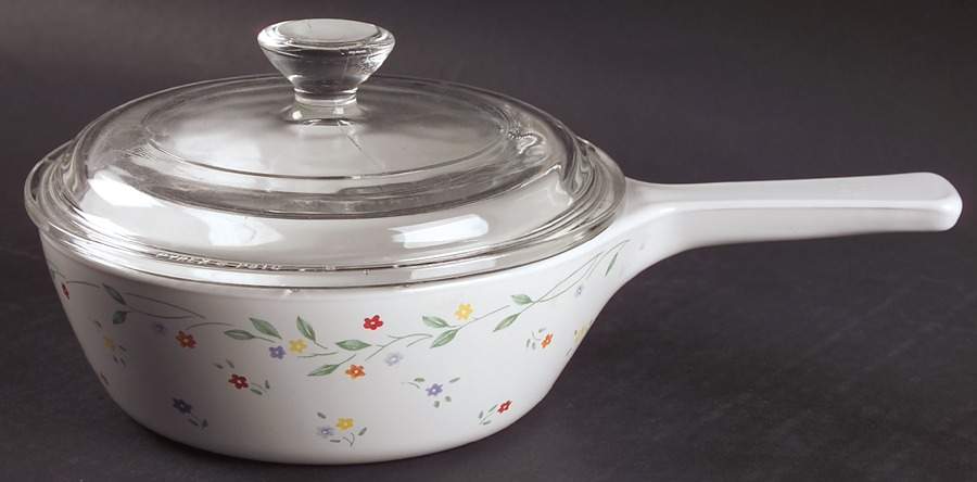 English Meadow (Corelle) 1 Pint Menuette Pan with Lid by Corning Corelle-1
