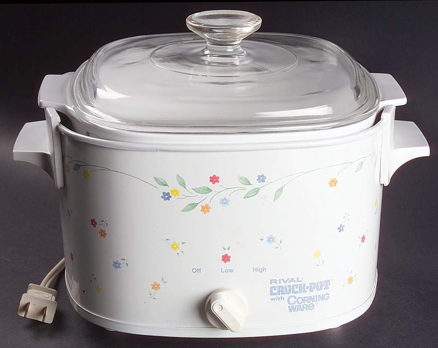 English Meadow (Corelle) Crock Pot with Lid & Insert by Corning Corelle-1
