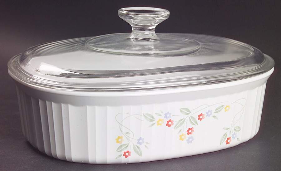 English Meadow (Corelle) 1.5 Quart Oval Covered Casserole by Corning Corelle-1