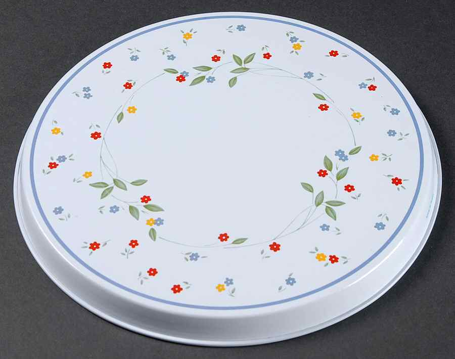 English Meadow (Corelle) Individual Thin Round Tin Stove Covers by Corning Corelle-1
