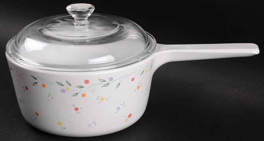 English Meadow (Corelle) 1.5 Quart Saucepan with Lid by Corning Corelle-1