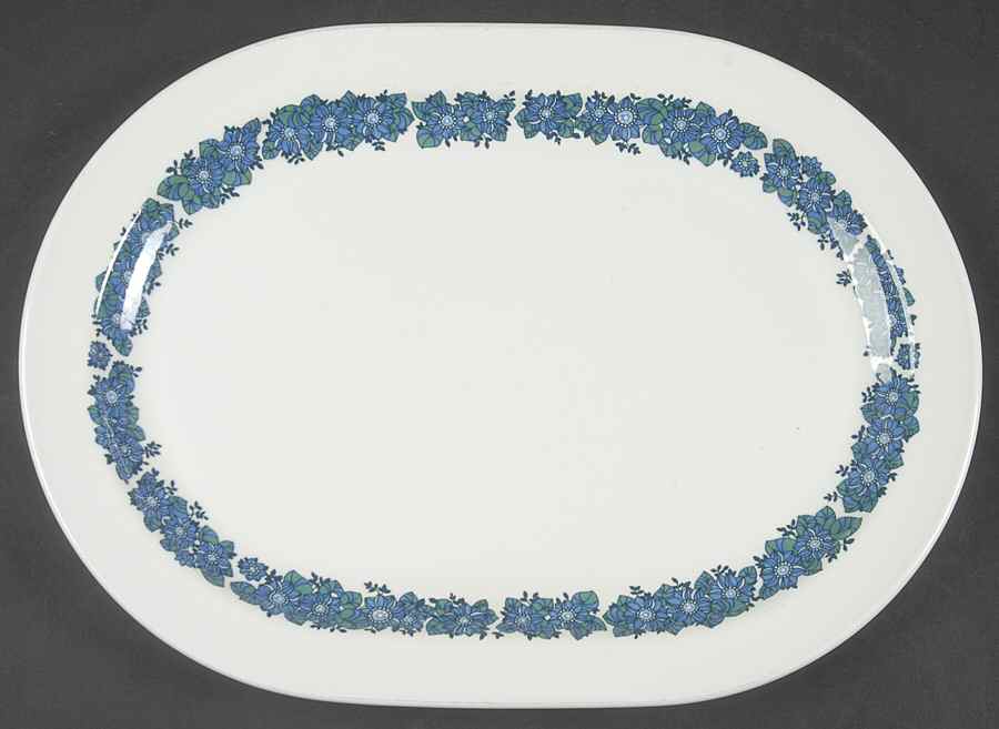 Evening Song 12" Oval Serving Platter by Corning Corelle-1