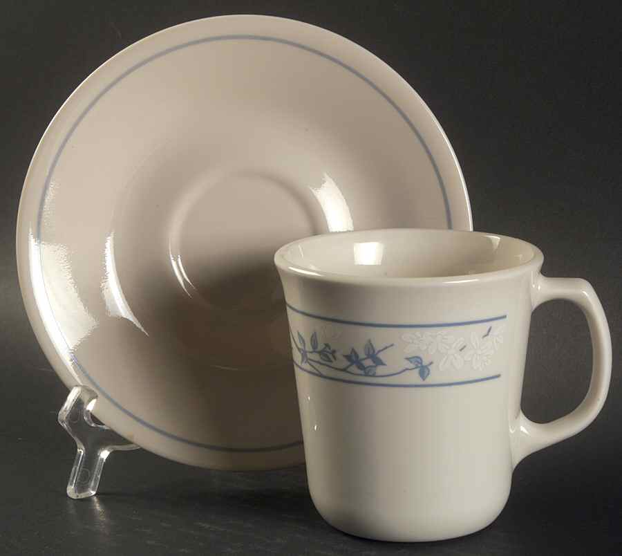 First of Spring (Corelle) Mug/Cup & Saucer Set by Corning Corelle-1