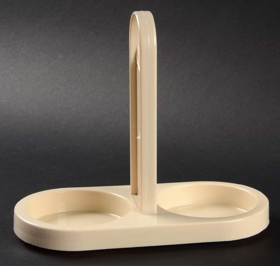 Forever Yours (Corelle) Tray for Glass Creamer & Sugar w/Plastic Lids by Corning Corelle-1