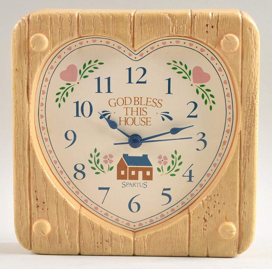 Forever Yours (Corelle) Wood Clock by Corning Corelle-1