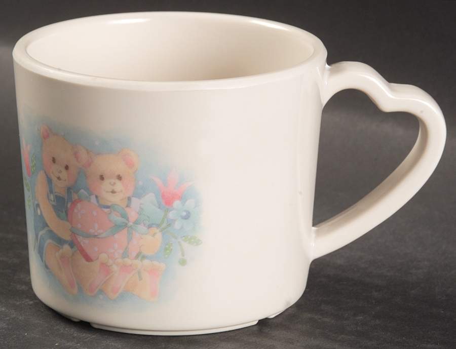Forever Yours (Corelle) Melmac/Melamie Child's Cup with Heart Shape Handle by Corning Corelle-1