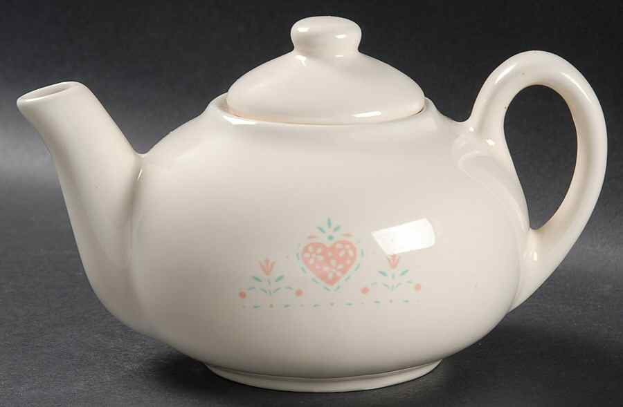 Forever Yours (Corelle) Individual Teapot & Lid by Corning Corelle-1