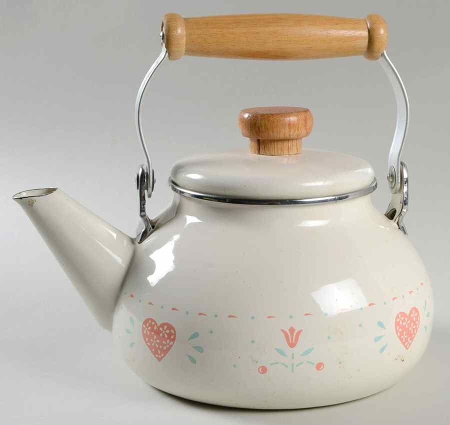 Forever Yours (Corelle) Metal Kettle & Lid by Corning Corelle-1