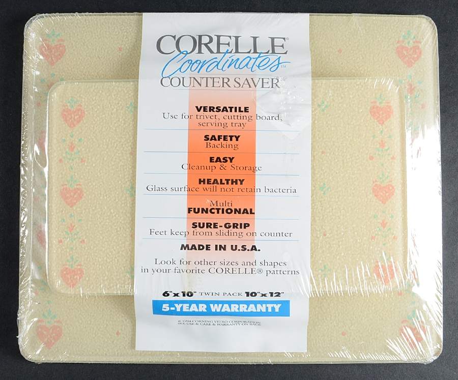 Forever Yours (Corelle) Set of 2 Counter Saver 10" & 12" by Corning Corelle-1
