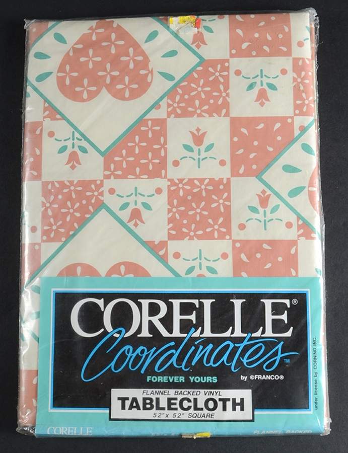 Forever Yours (Corelle) 52" Square Tablecloth by Corning Corelle-1