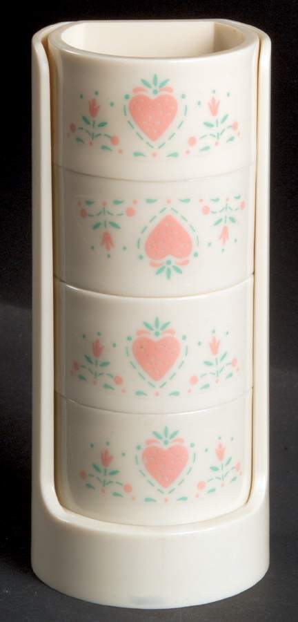 Forever Yours (Corelle) Plastic Napkin Ring - Set of 4 & Tray by Corning Corelle-1