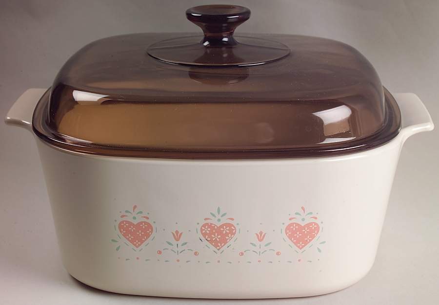 Forever Yours (Corelle) 5 Quart Square Casserole with Glass Lid by Corning Corelle-1
