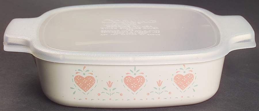 Forever Yours (Corelle) 1 Quart Square Casserole with Lid by Corning Corelle-1