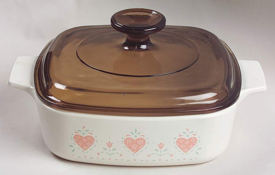 Forever Yours (Corelle) 1 Quart Square Casserole with Lid by Corning Corelle-1
