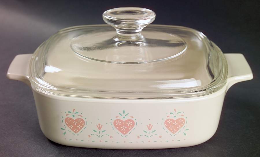 Forever Yours (Corelle) 1 Quart Square Casserole with Lid by Corning Corelle-1