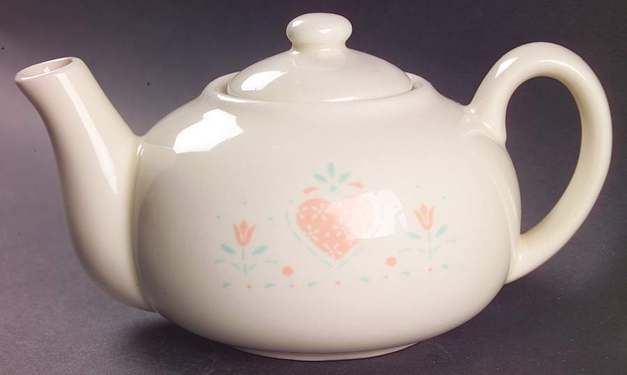 Forever Yours (Corelle) Individual Teapot & Lid by Corning Corelle-1