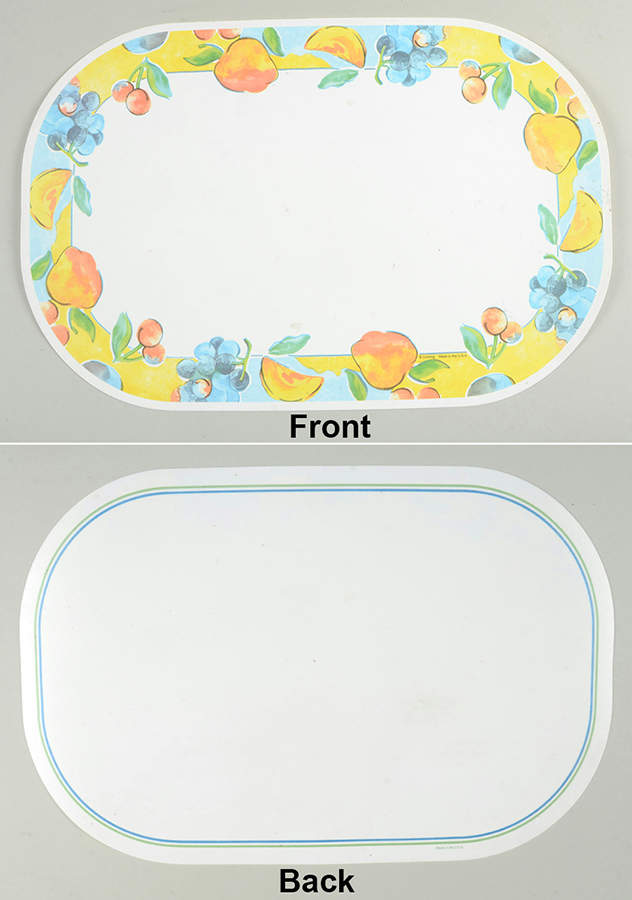 Fruit Basket (Corelle) Reversible Vinyl Placemat by Corning Corelle-1