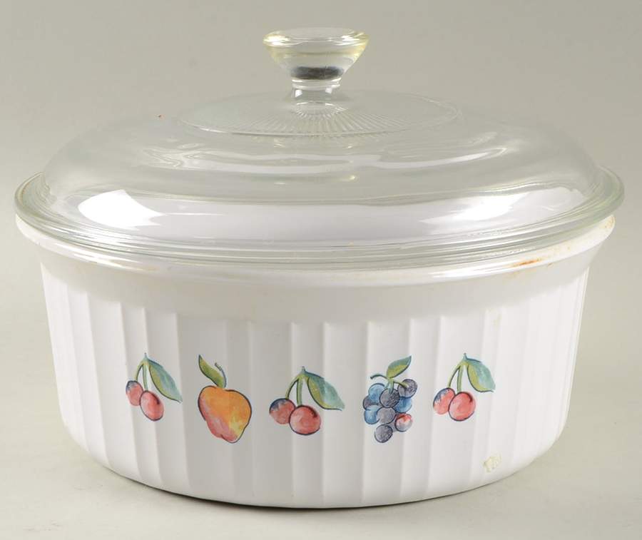 Fruit Basket (Corelle) 1.5 Qt Round Covered Casserole by Corning Corelle-1