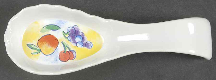 Fruit Basket (Corelle) Spoon Rest/Holder (Holds 1 Spoon) by Corning Corelle-1