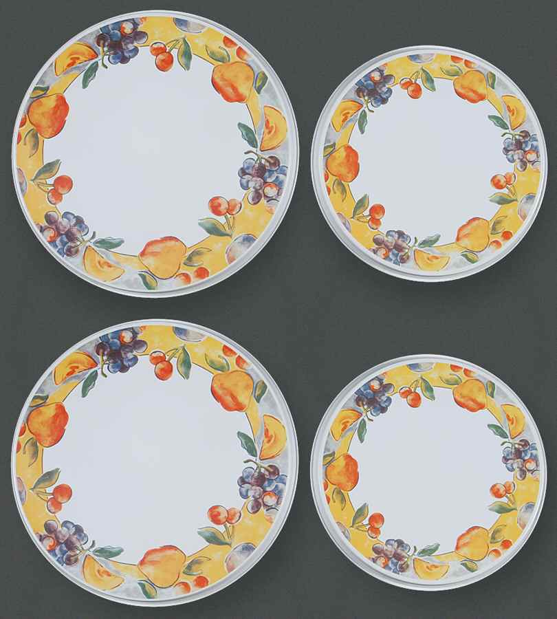 Fruit Basket (Corelle) (Set/4) Tin Stove Covers-2 8" & 2 10" Round Covers by Corning Corelle-1