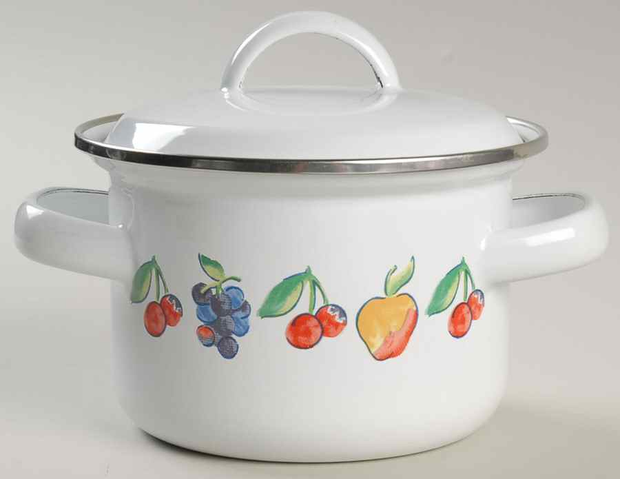 Fruit Basket (Corelle) 1 Quart Metal Covered Casserole by Corning Corelle-1