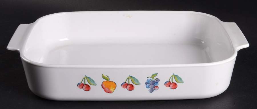 Fruit Basket (Corelle) 12" Rectangular Roaster by Corning Corelle-1