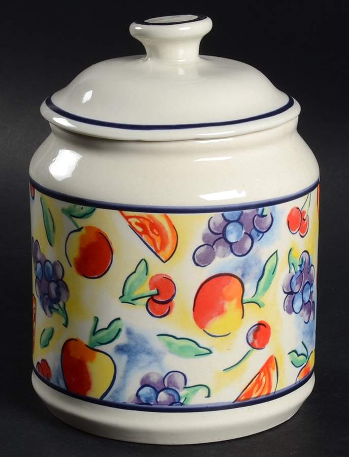 Fruit Basket (Corelle) Large Canister & Lid by Corning Corelle-1