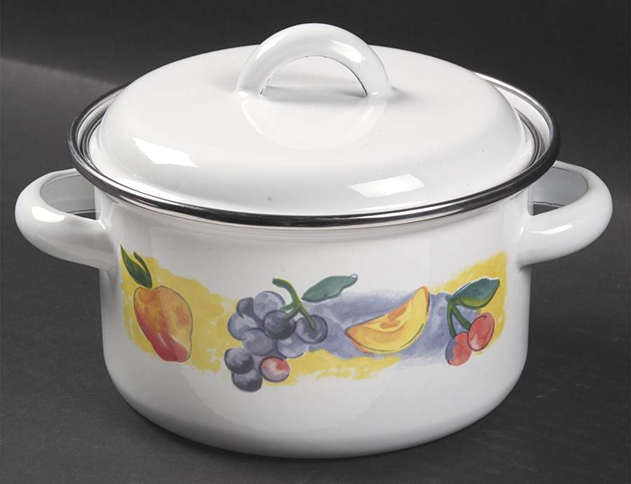 Fruit Basket (Corelle) 1.5 Quart Metal Covered Casserole by Corning Corelle-1