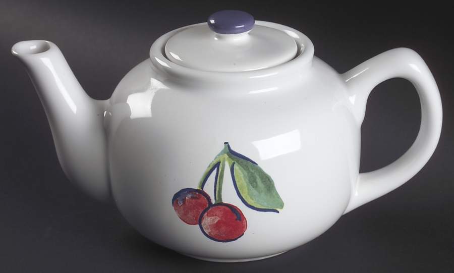Fruit Basket (Corelle) Teapot & Lid by Corning Corelle-1