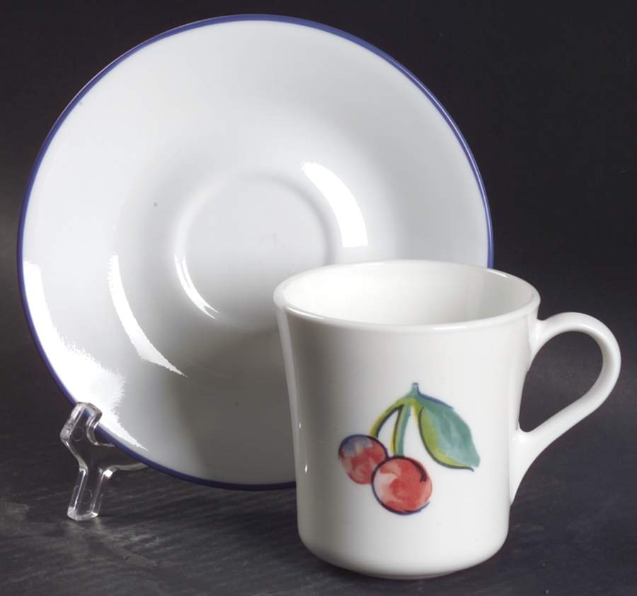 Fruit Basket (Corelle) Mug/Cup & Saucer Set by Corning Corelle-1