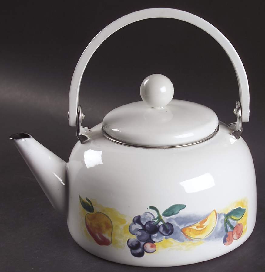 Fruit Basket (Corelle) Metal Kettle & Lid by Corning Corelle-1