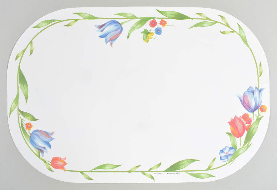Fresh Cut (Green Trim, Corelle) Reversible Vinyl Placemat by Corning Corelle-1