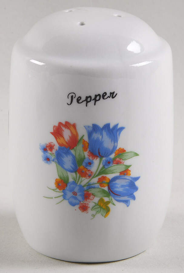 Fresh Cut (Green Trim, Corelle) Pepper Shaker by Corning Corelle-1