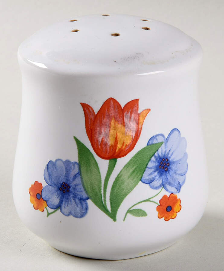 Fresh Cut (Green Trim, Corelle) Pepper Shaker by Corning Corelle-1