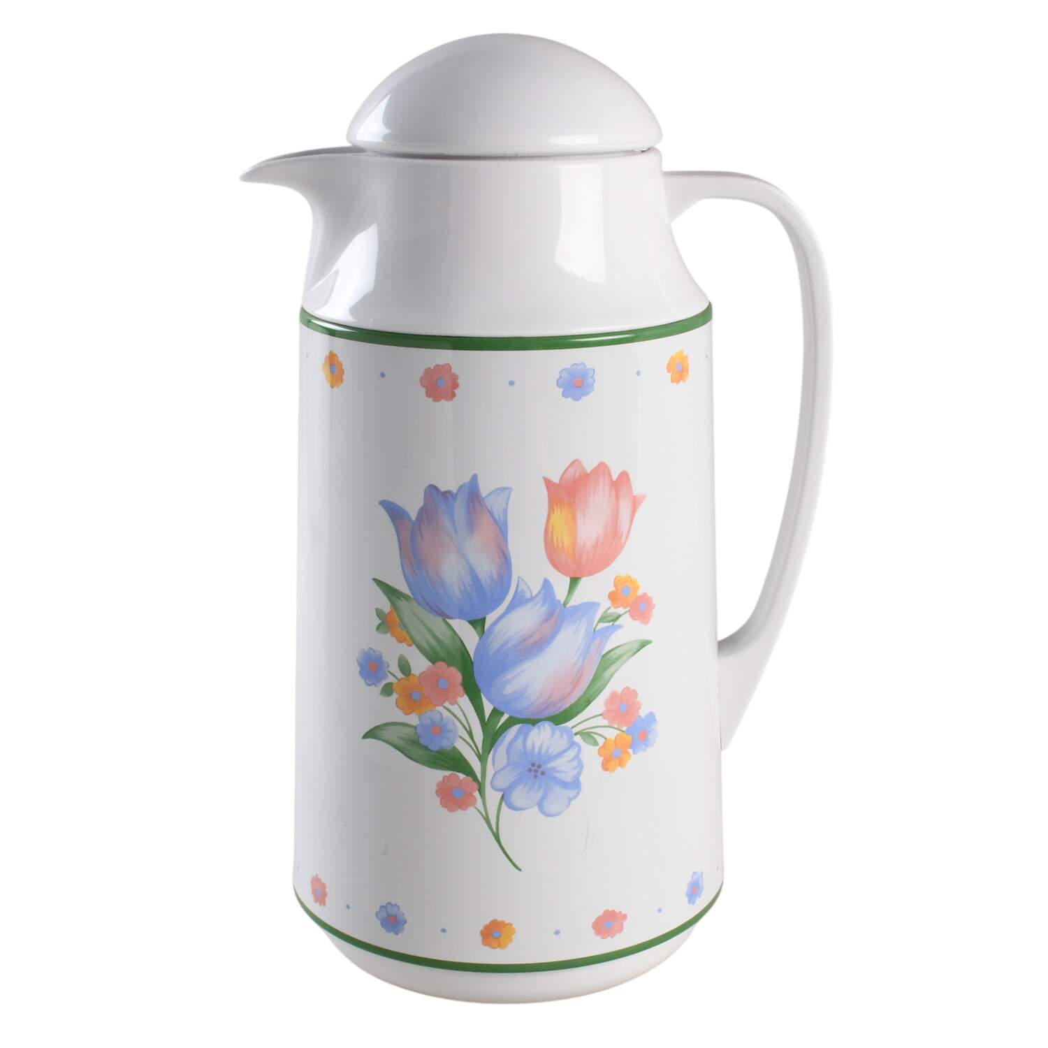 Fresh Cut (Green Trim, Corelle) Plastic Thermos/Carafe & Lid by Corning Corelle-1