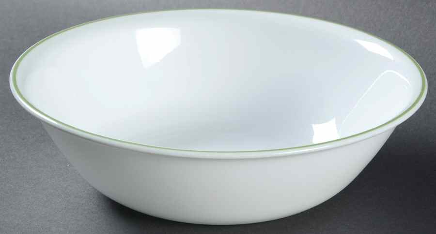 Fresh Cut (Green Trim, Corelle) 8" Round Vegetable Bowl by Corning Corelle-1