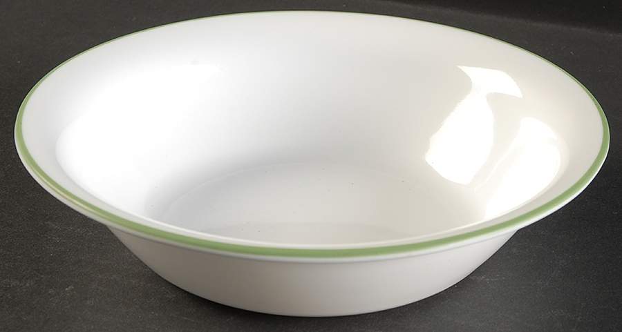 Fresh Cut (Green Trim, Corelle) Soup/Cereal Bowl by Corning Corelle-1