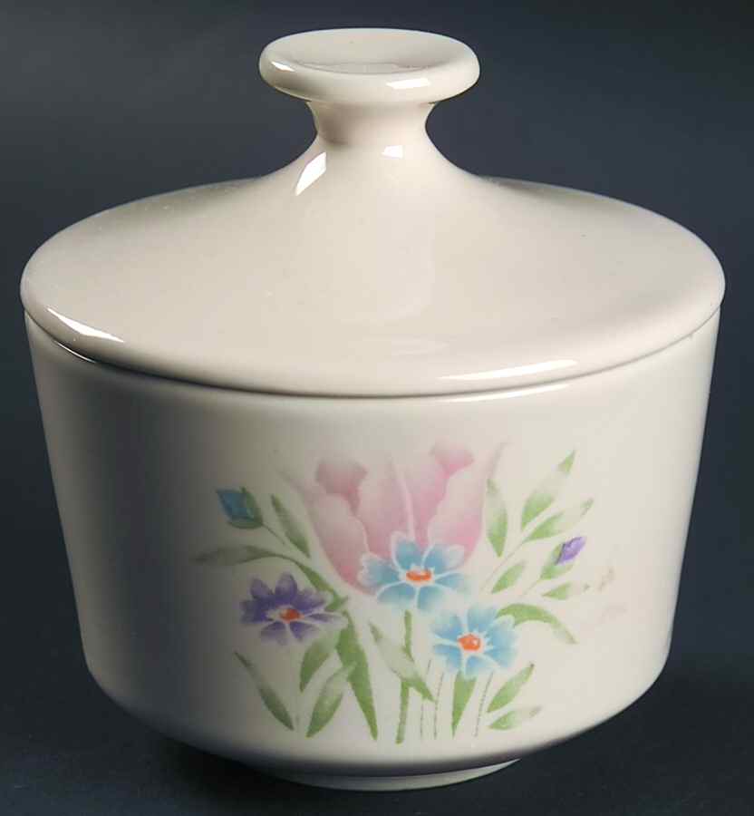 French Garden Sugar Bowl & Lid by Corning Corelle-1