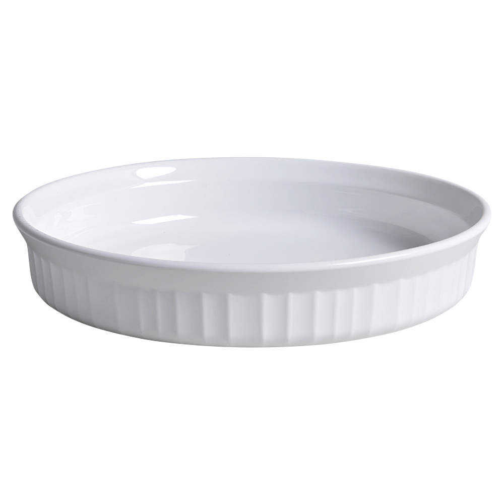 French White 8" Quiche by Corning Corelle-1