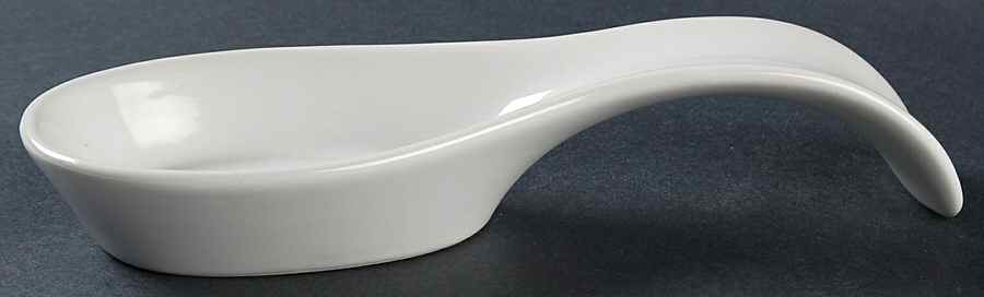 French White Spoon Rest/Holder (Holds 1 Spoon) by Corning Corelle-1