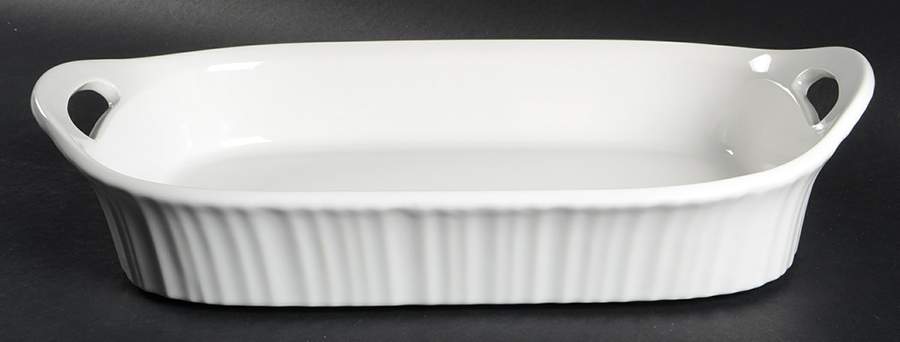 French White 13"  Rectangular Baker by Corning Corelle-1