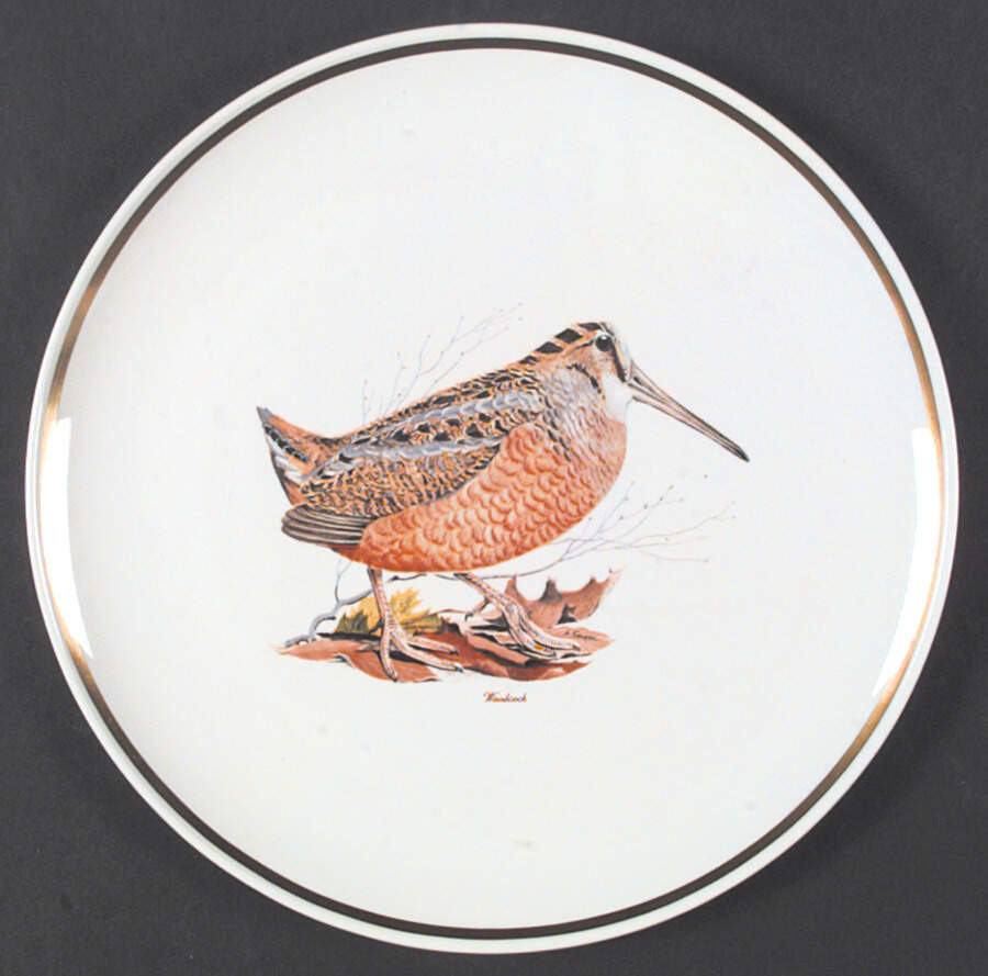 Game Birds (Gold Band) Dinner Plate by Corning Corelle-1