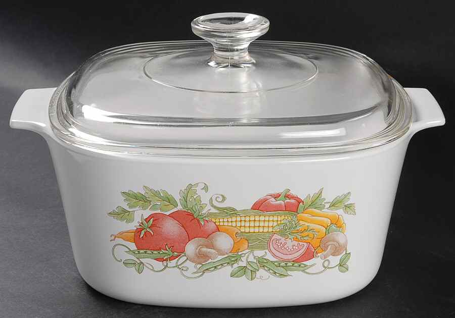 Garden Harvest 3 Quart Square Casserole with Lid by Corning Corelle-1